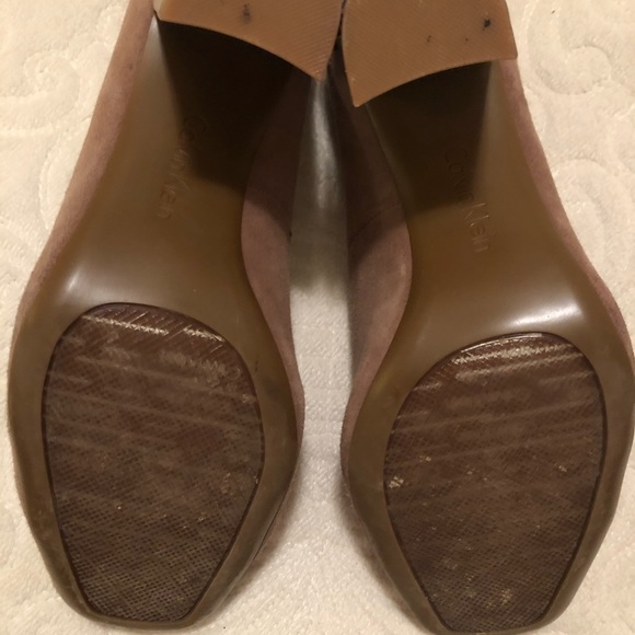 Calvin Klein Suede and Snakeskin Thick Heels - Picture 4 of 4